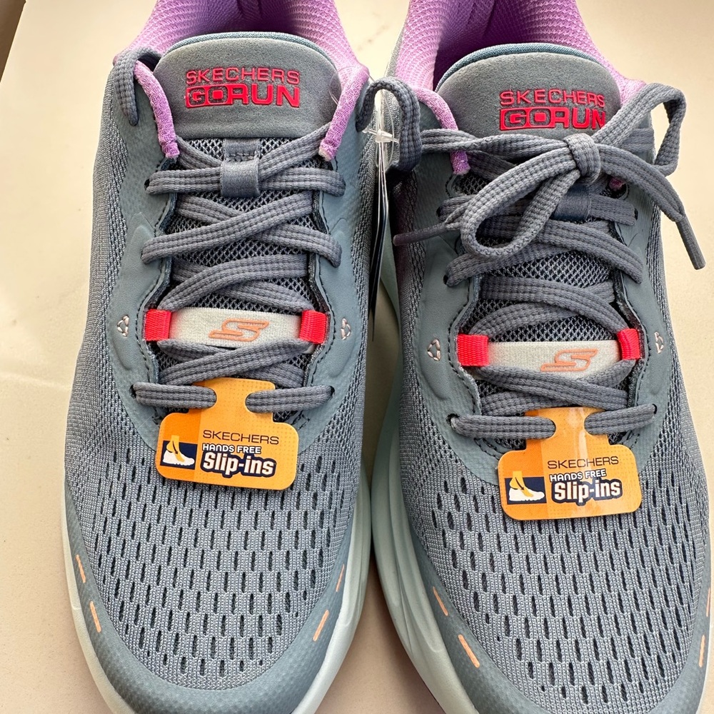 Skechers Go Run Slip-Ins Blue and Purple Sneakers